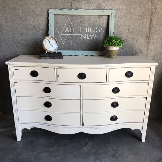Sold Dixie Dresser Bedroom Furniture Antique Cream Image 0