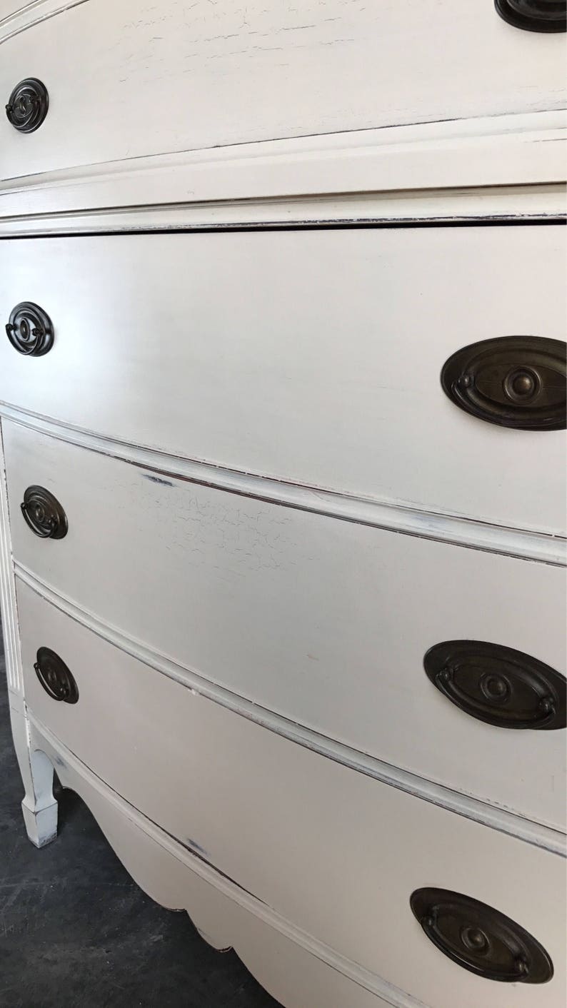 Dixie Antique Cream Dresser Chest Of Drawerspainted Furniturewhite