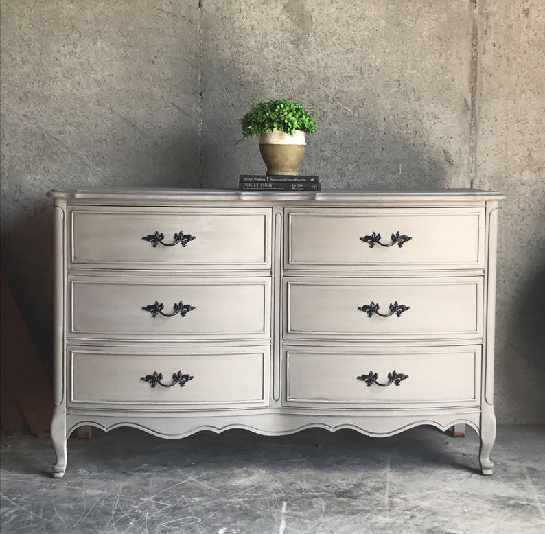 Dixie Antique French Provincial Dresser Painted Etsy