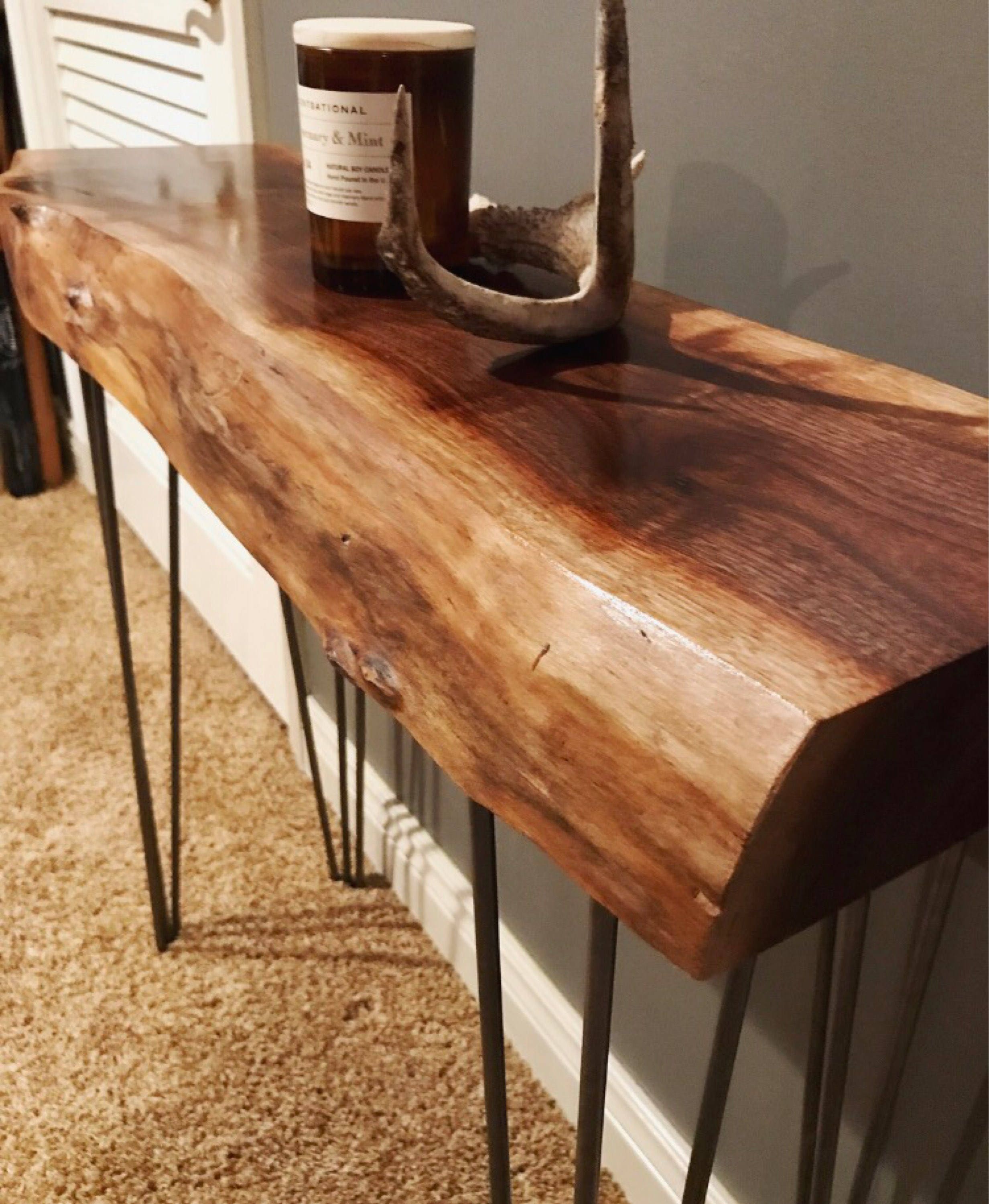 Your CUSTOM Live Edge End Table/Live Edge Furniture/Entryway Etsy