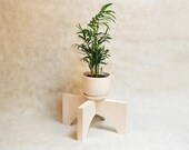 Indoor Plant Stand outdoor 10 inch Corner Wood Planter Stand Wooden Mid Century Gardening Planter, Large modern tiered hairpin pot holder