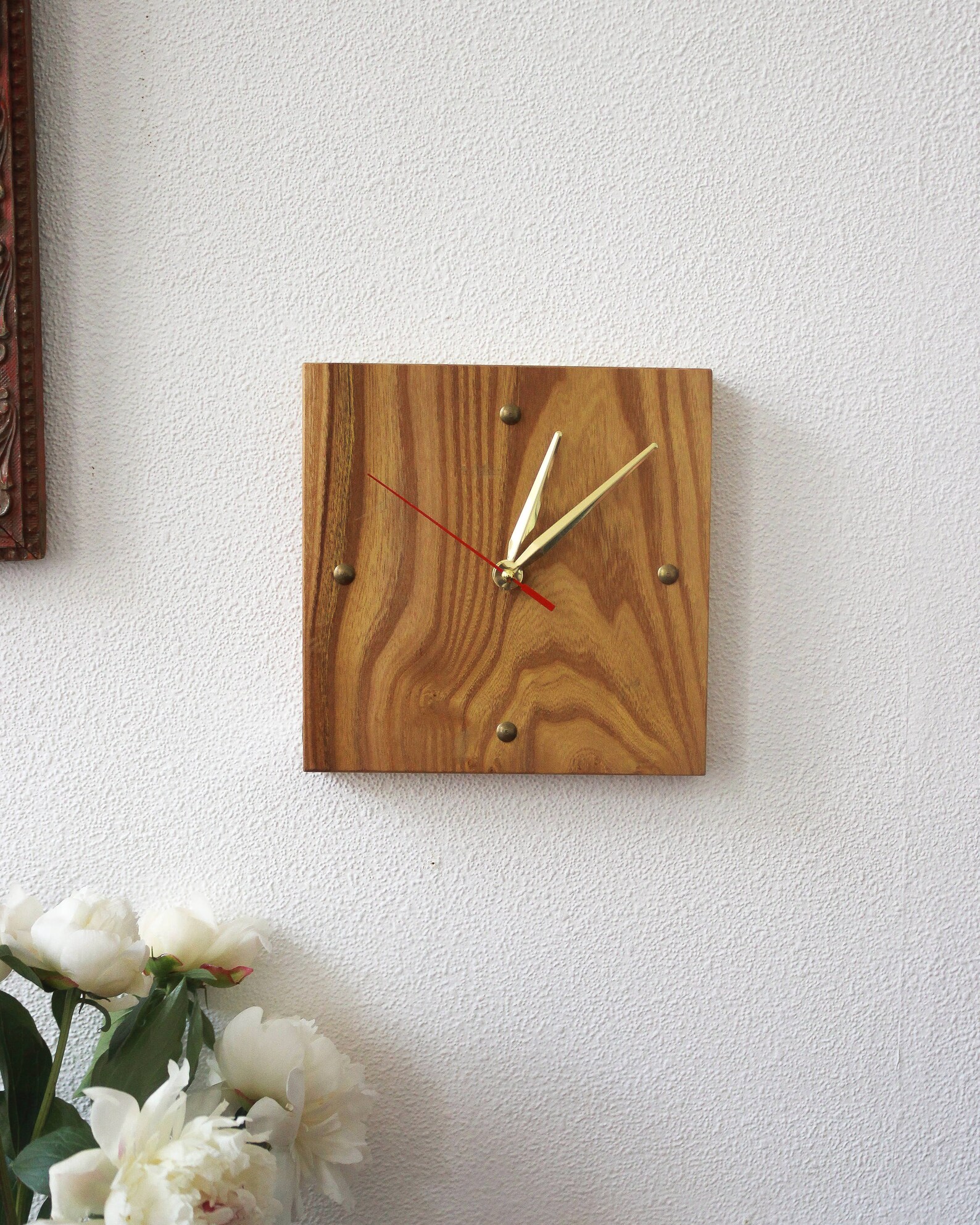 Decorative Wooden Clocks Small Clock Unique Clocks Wooden Etsy