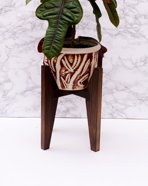 Wood Tall Plant Stand Indoor For Pot Up, Wooden Plant Stands Indoor Canada
