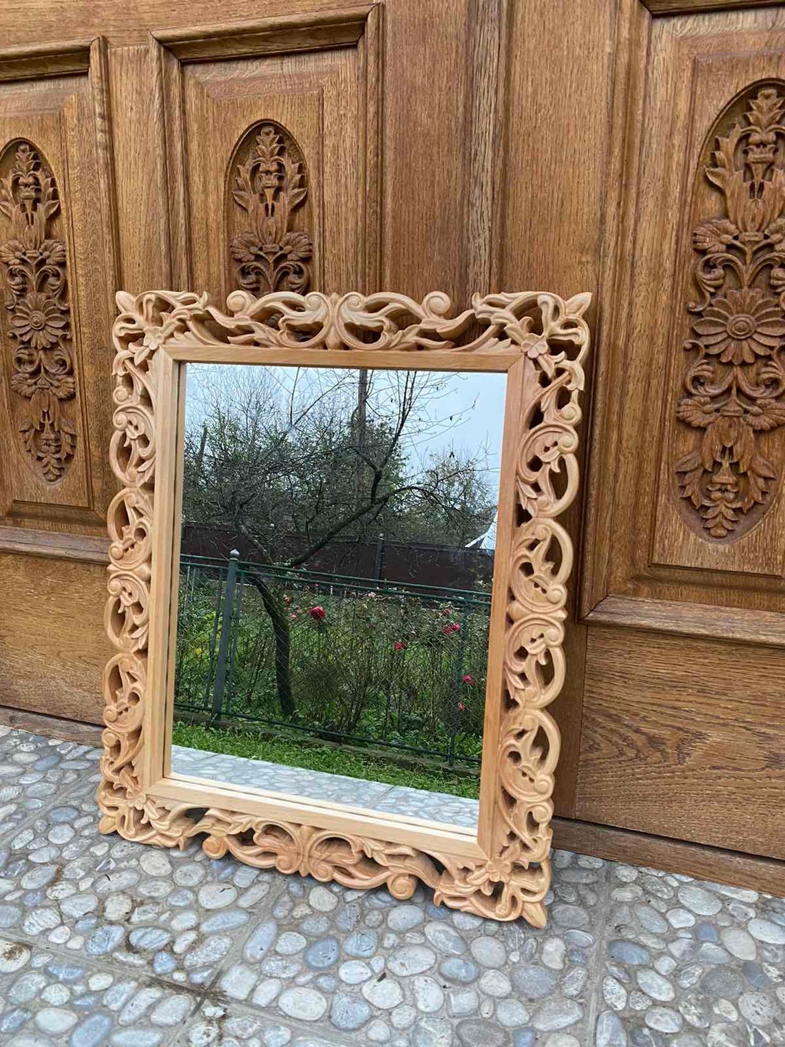 Mid Century Modern Mirror Small mirror for wall décor Ornate Etsy