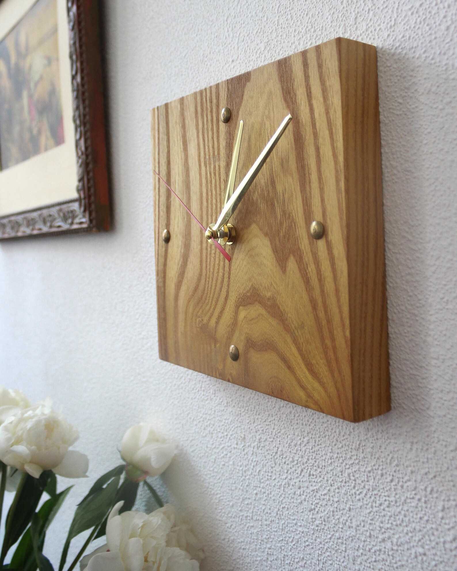 Decorative Wooden Clocks Small Clock Unique Clocks Wooden Etsy