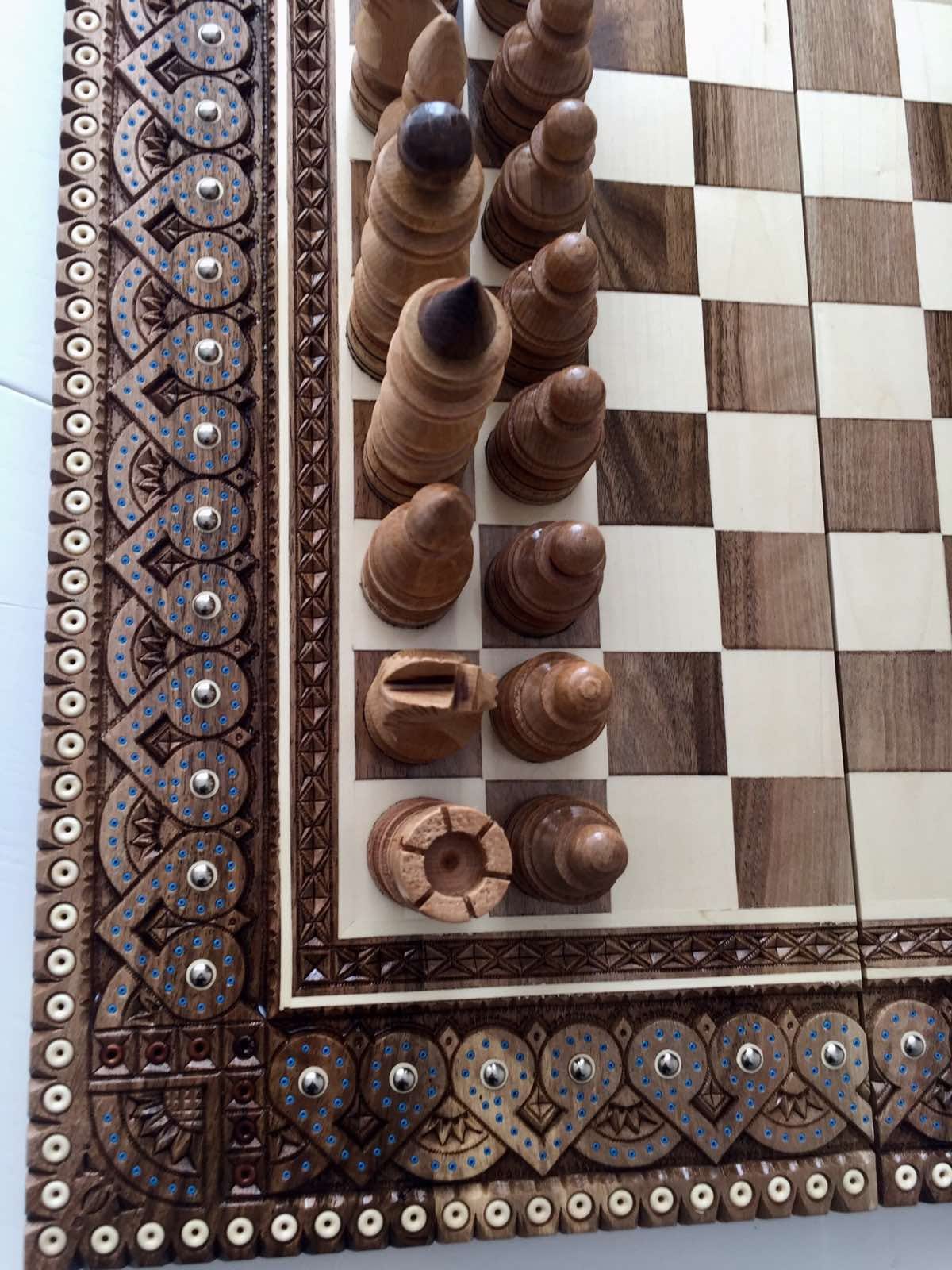 Novica Kingdom Wars Wood Chess Set, Wayfair