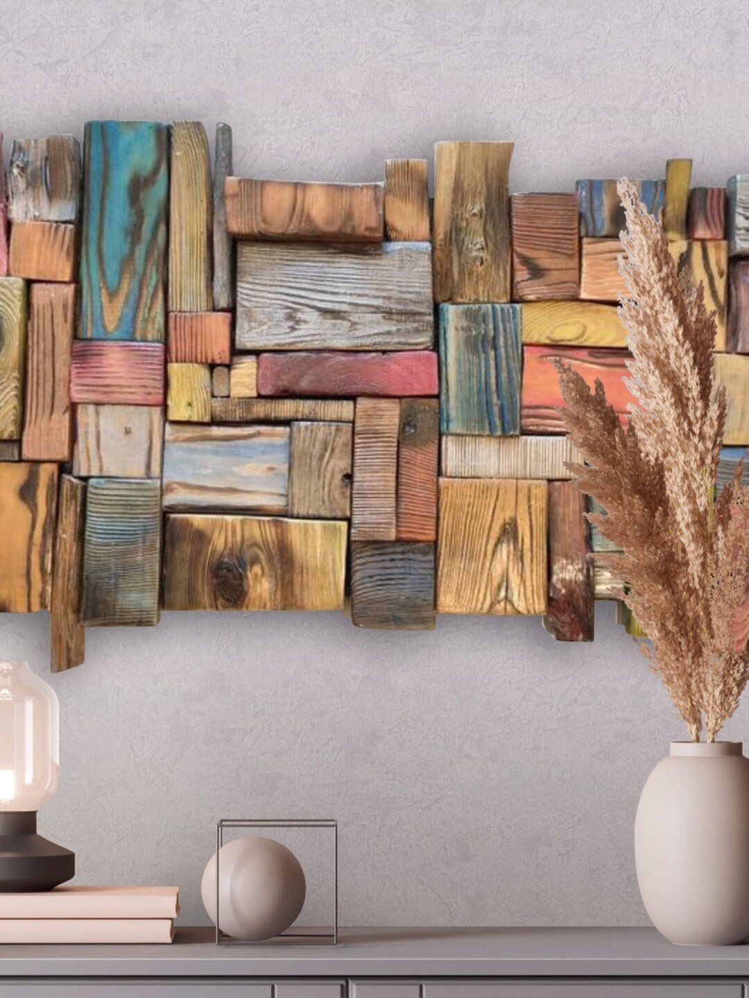 Native Wood Wall Art Minimalist Geometric Wood Wall Art Reclaimed Wood