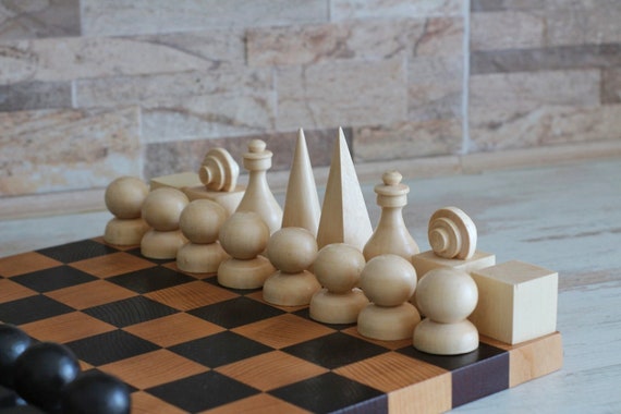 Bauhaus Chess Pieces Handmade Wooden Chess Pieces Set Chess -  Finland