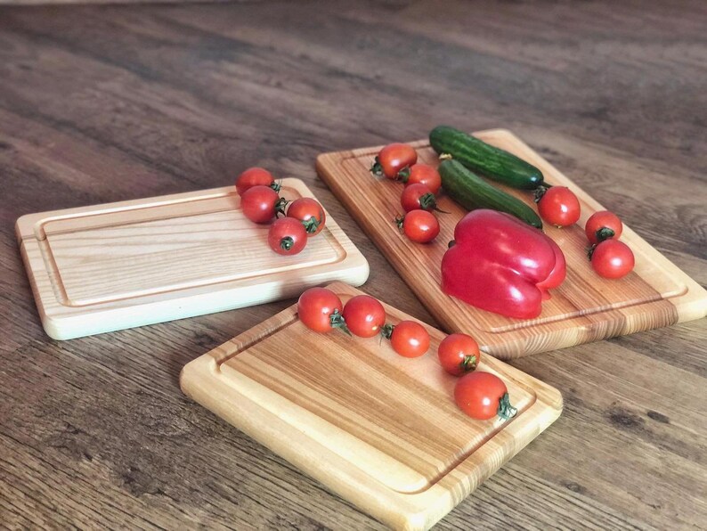 Oak Cutting Board Solid Wood Cutting Board for Kitchen Wooden Etsy