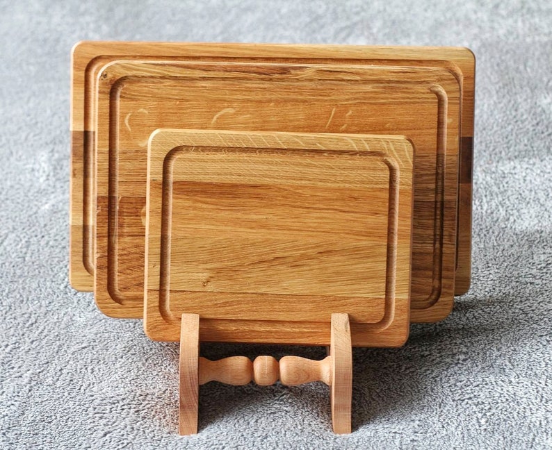Oak Cutting Board Solid Wood Cutting Board for Kitchen Wooden Etsy