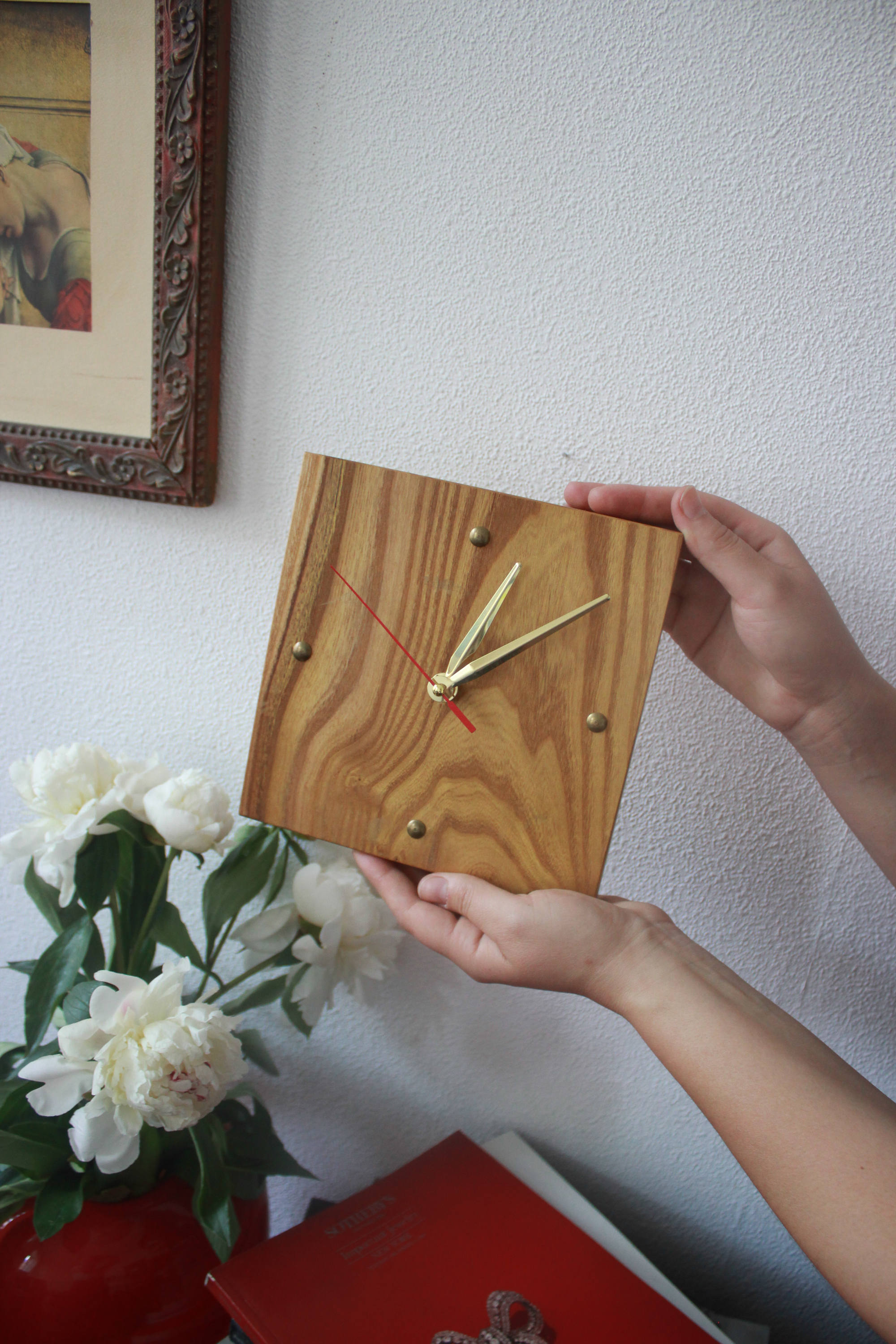 Decorative Wooden Clocks Small Clock Unique Clocks Wooden Etsy