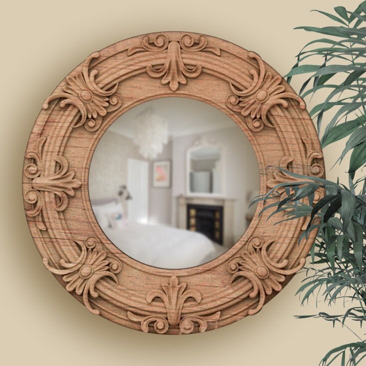 Unusual Mirror for Wall Décor Ornate Small Wall Mount Mirror Etsy
