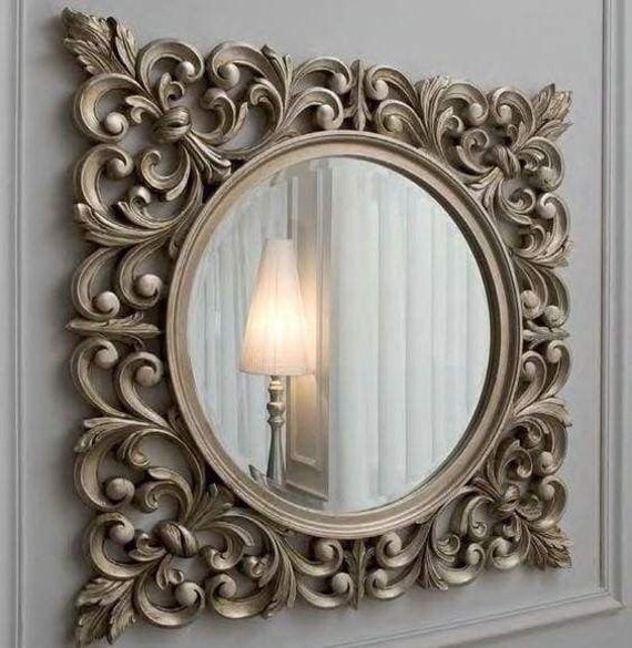 Mid Century Modern Mirror Small mirror for wall décor Ornate Etsy