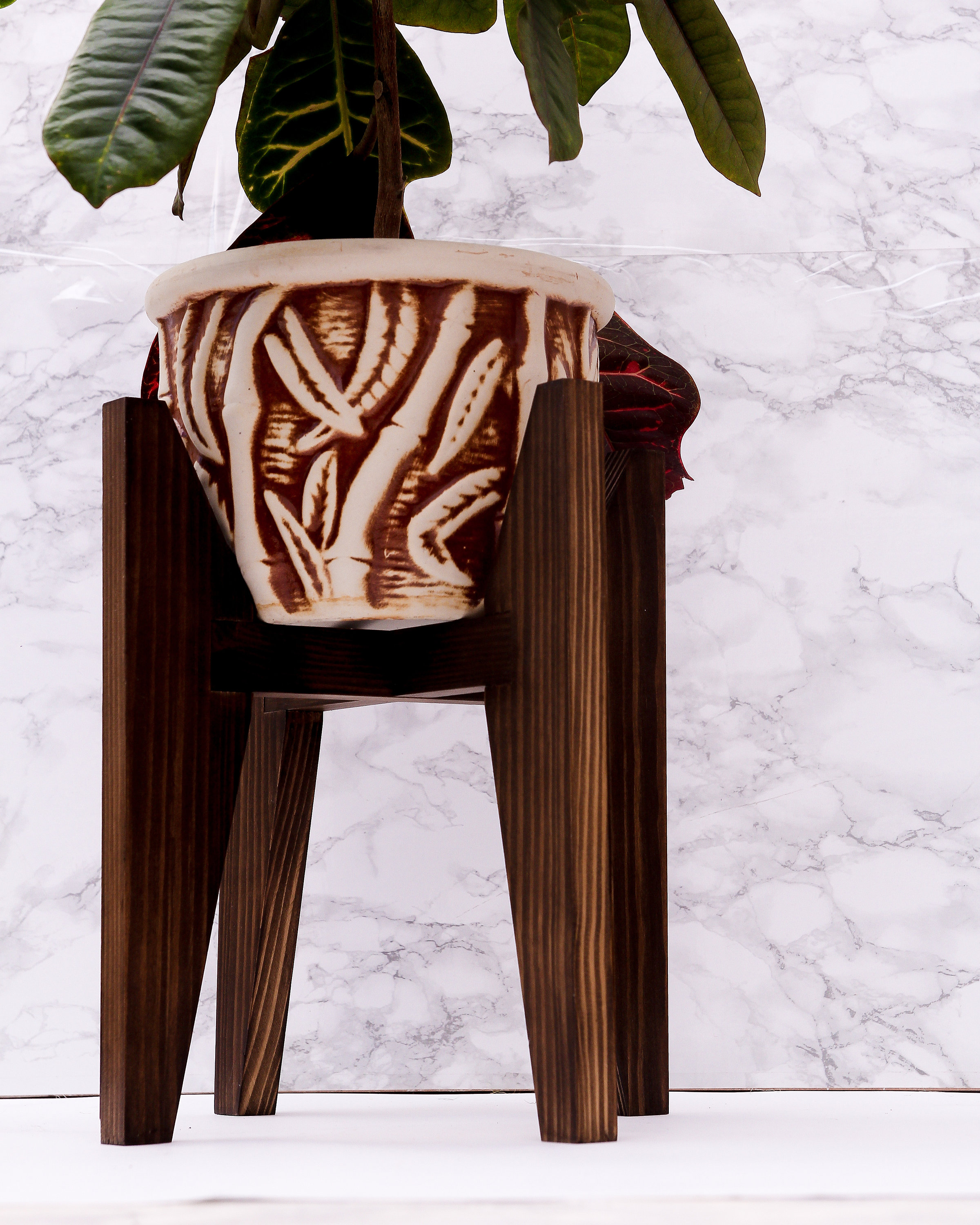 Wood Tall Plant Stand Indoor for Pot up to 6 Inch Wood Plant Etsy Australia