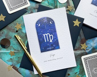 Virgo Zodiac Birthday Card