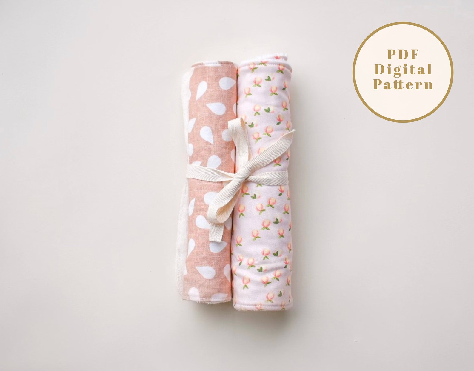 Burp Cloth Pattern PDF Burp Cloth Patterns DIY Sewing Burp Etsy