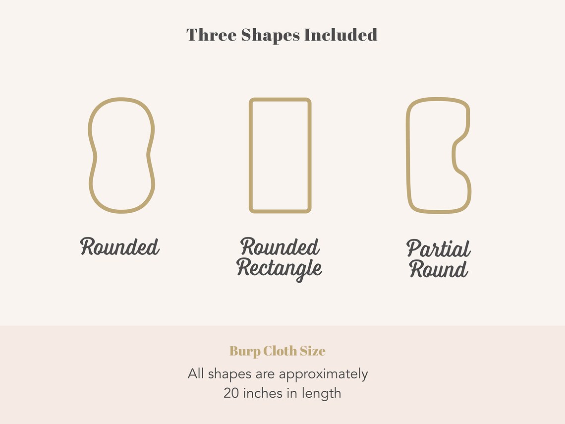 Burp Cloth Pattern PDF Burp Cloth Patterns DIY Sewing Burp Etsy