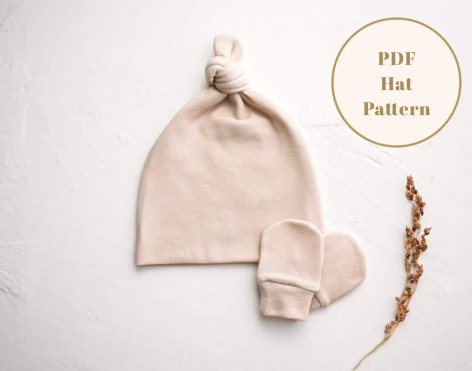 Knot Hat Pattern 3 SIZES Baby Hat Pattern NB Hat Pattern Etsy