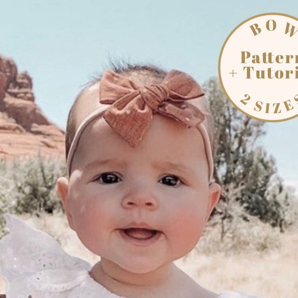 Pinwheel Hair Bow Pattern, 2 Sizes PDF Baby bow pattern, DIY hair bow, Baby Hair bow pattern, baby headband pattern