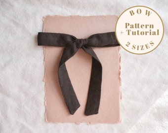 Patrón de lazo de pelo de cinta, 2 tamaños PDF Patrón de lazo de bebé, lazo de pelo DIY, patrón de lazo de pelo de bebé, patrón de diadema de bebé