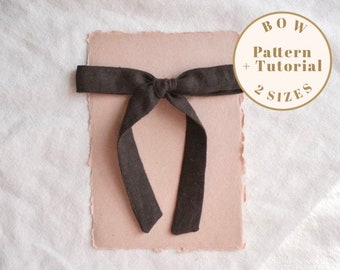 Ribbon Hair Bow Pattern, 2 Sizes PDF Baby bow pattern, DIY hair bow, Baby Hair bow pattern, baby headband pattern