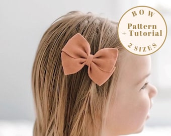 Butterfly Hair Bow Pattern, 2 Sizes PDF Baby bow pattern, DIY hair bow, Baby Hair bow pattern, baby headband pattern