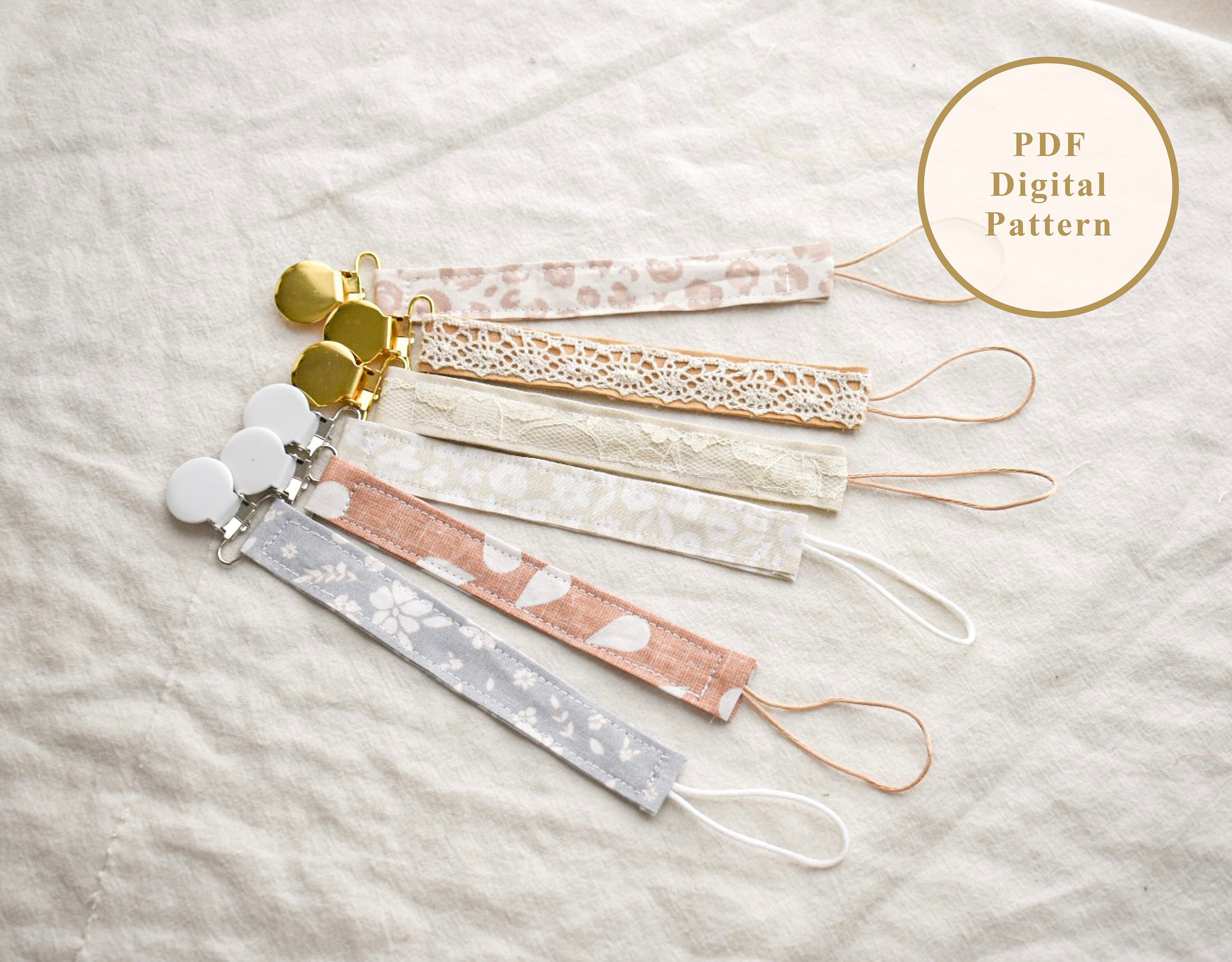 Pacifier Clip Pattern PDF Paci Clip Pattern Baby Pacifier Etsy