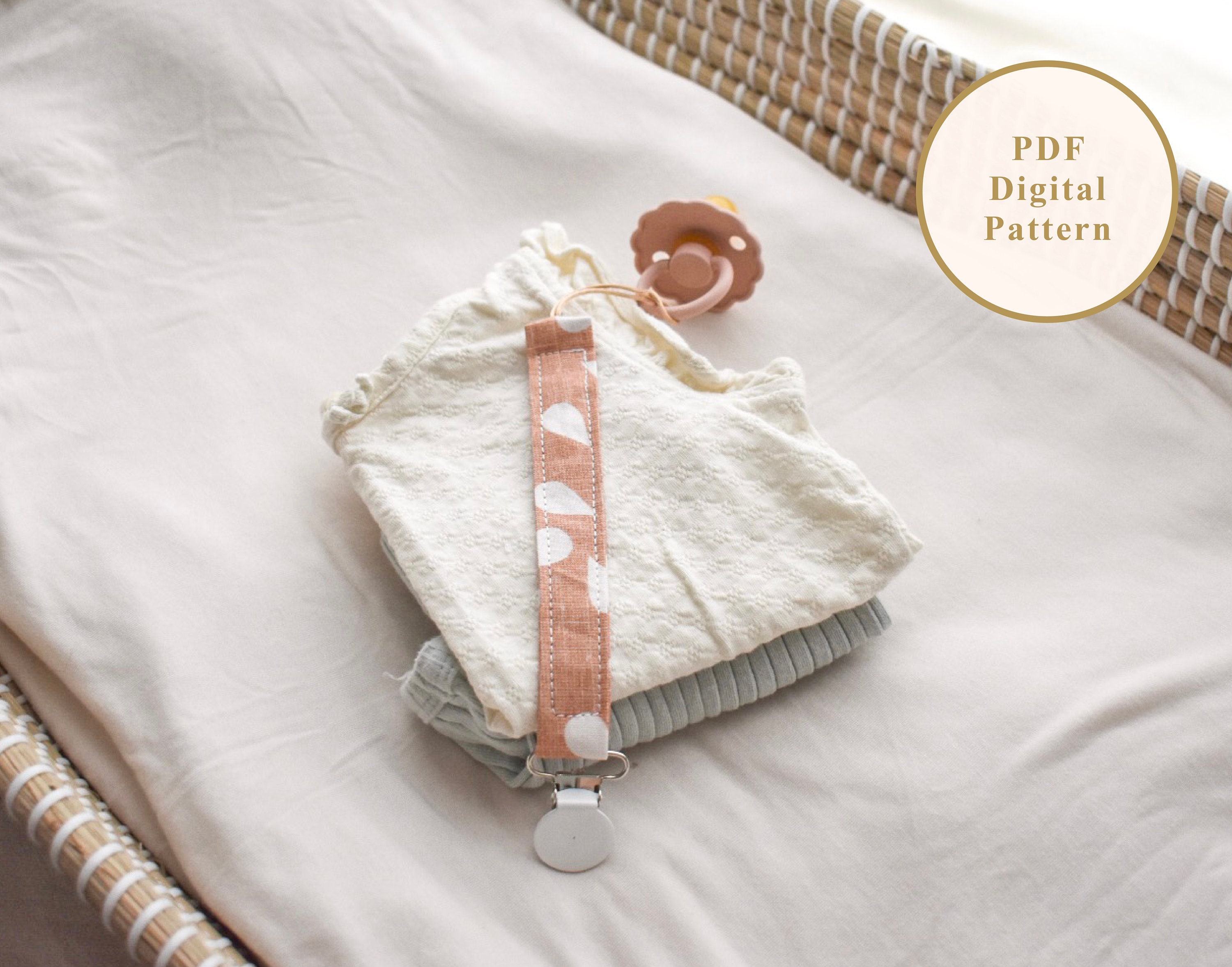 Pacifier Clip Pattern PDF Paci Clip Pattern Baby Pacifier Etsy