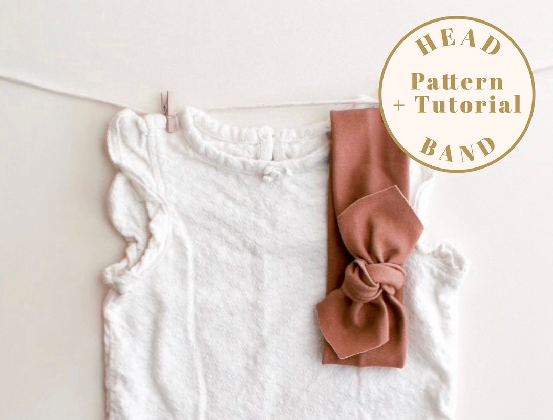 Knot Headband PDF Pattern, 6 Sizes Baby Bow Headband Sewing Pattern ...