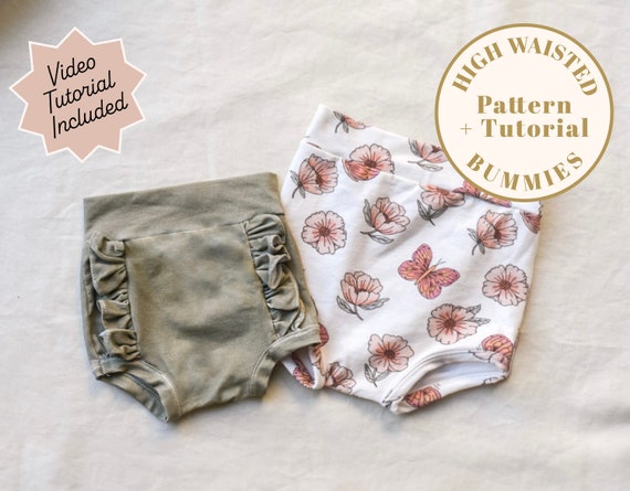 High Waisted Bummie Pattern PDF Bummies Sewing Pattern Baby - Etsy