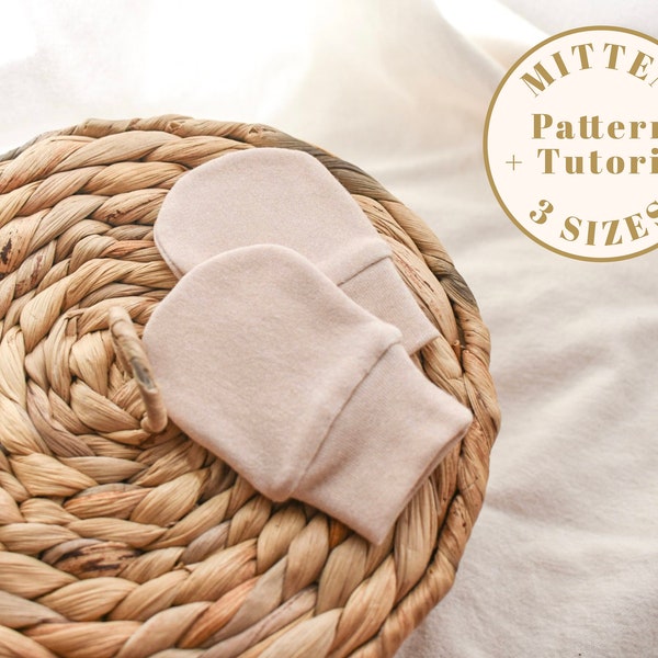 No Scratch Mitten Pattern, PDF Baby mittens pattern, NB mitts Pattern, DIY baby mittens, Baby mitten pattern, newborn mitten pattern