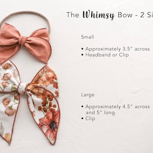 Hair Bow Pattern, 2 Sizes PDF Baby bow pattern, DIY hair bow, fable bow pattern, Baby Hair bow pattern, baby headband pattern image 2