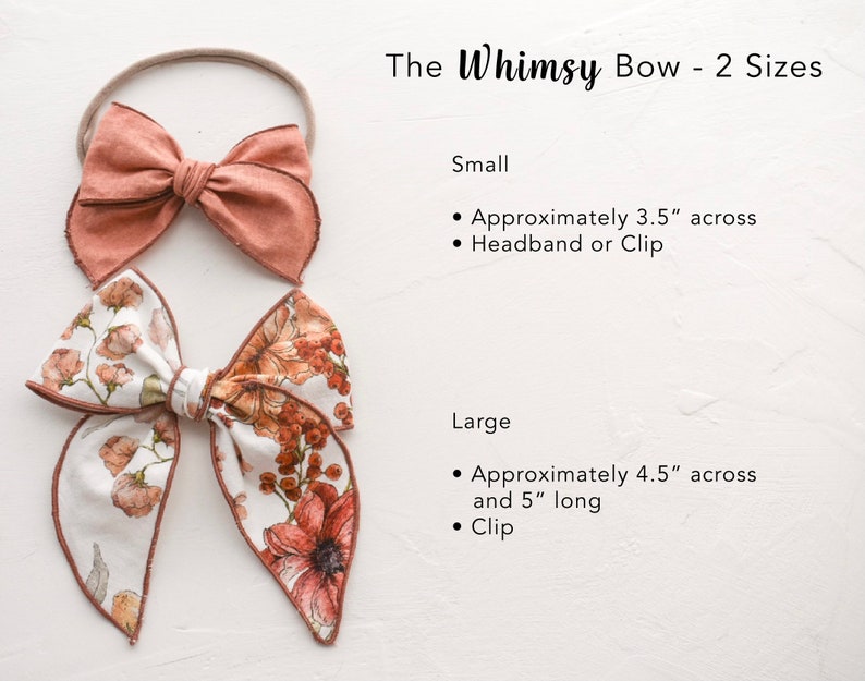 Hair Bow Pattern, 2 Sizes PDF Baby bow pattern, DIY hair bow, fable bow pattern, Baby Hair bow pattern, baby headband pattern image 2