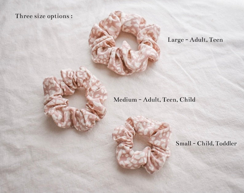 Scrunchie PDF pattern, hair scrunchie sewing pattern, hair tie scrunchie pattern, kid scrunchie PDF pattern, bow scrunchie pattern image 2