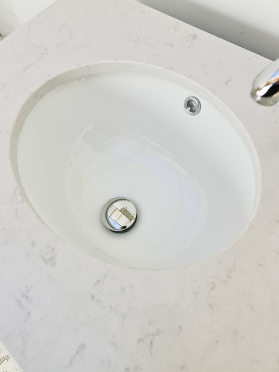 Unidad de tocador de baño Azul pálido Tapa de mármol | Etsy