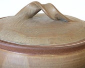 Massive mid-1960s Karen Karnes Lidded Wood Fired Stoneware Casserole