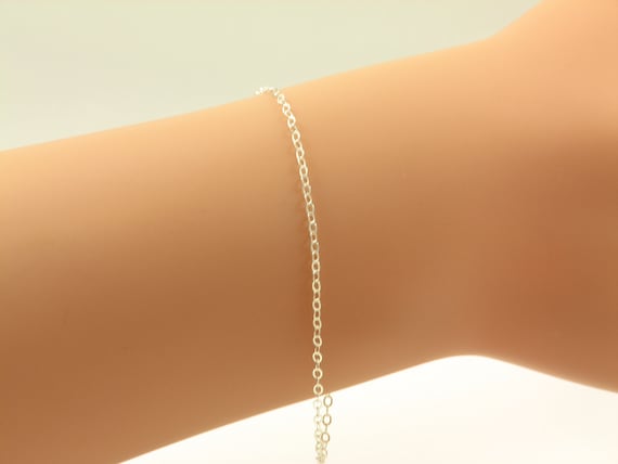 18ct Solid Gold Thin Box Chain Bracelet | Auric Jewellery