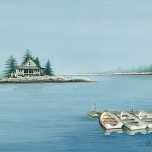 Big Crow Island, Maine: Big Crow Island can be seen from Malden Island, one of the Five Islands off the coast of Georgetown, Maine.