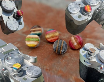 Recycled Skateboard Shutter Release Buttons