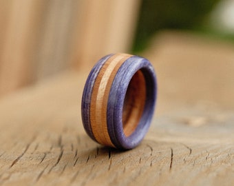 Recycled Skateboard Ring | Purple