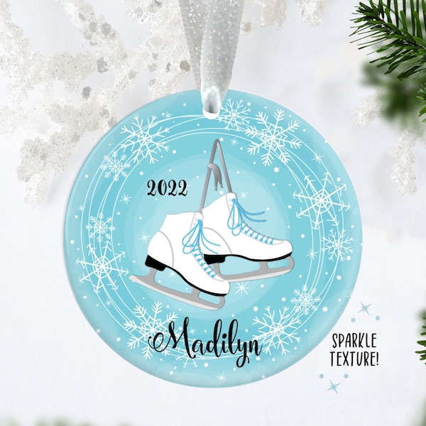 Ice Skate Ornament Etsy
