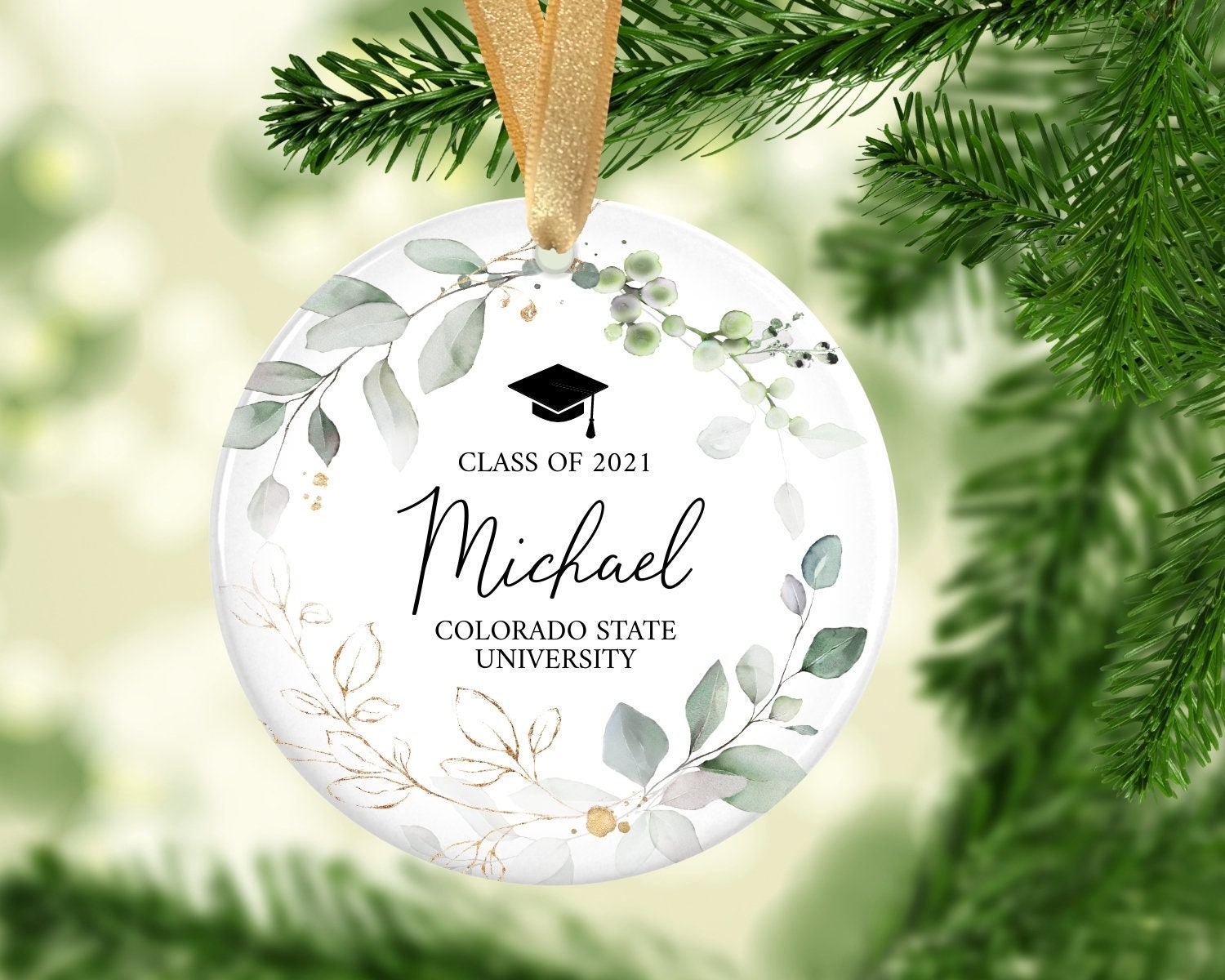 College Graduation Ornament Class of 2021 Graduation Etsy