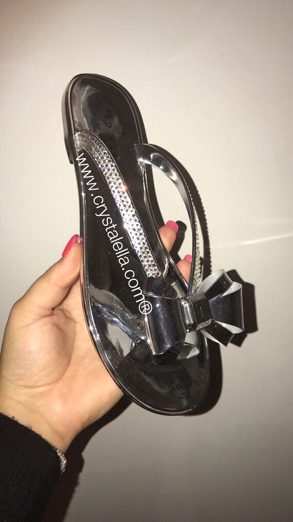 ted baker glamaar flip flops silver