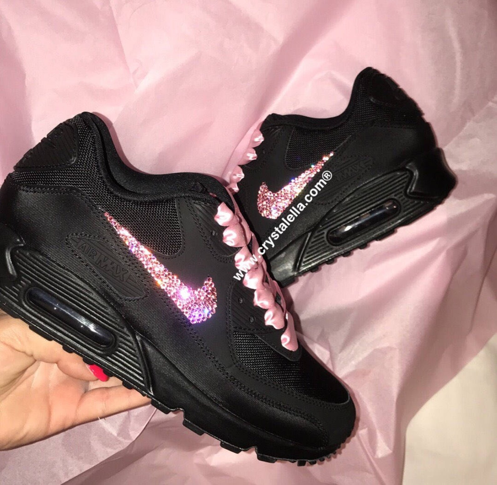 Nike Air Max Barbie Swarovski Crystal Sneakers Kicks | Etsy