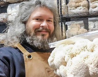 Lion’s Mane Mushroom Growing Kit – No Care Needed, Grows Indoors Easily!