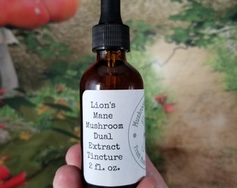 2 oz Lion's Mane Organic Double Extraction Tincture