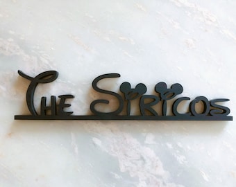 Teacher Disney Style Desk Name Plate, Customized Wooden Desk Sign 1/2 in, Personalized Laser Cut Gifts, Unique 3D Office Desk Name Plate