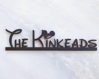 Teacher Disney Style Desk Name Plate, Customized Wooden Desk Sign 1/4 in., Personalized Laser Cut Gifts, Unique 3D Office Desk Name Plate