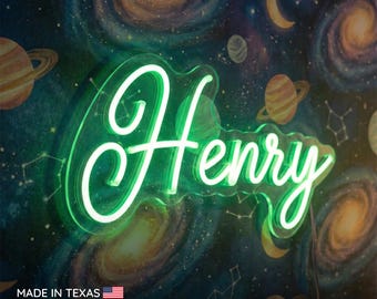 Personalized Name Light Up Sign Baby Room Decor | Custom Kids Neon Sign Aesthetic Wall Art Playroom, Bedroom, Nursery