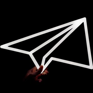 Paper Airplane neon sign LED plane aircraft sign
